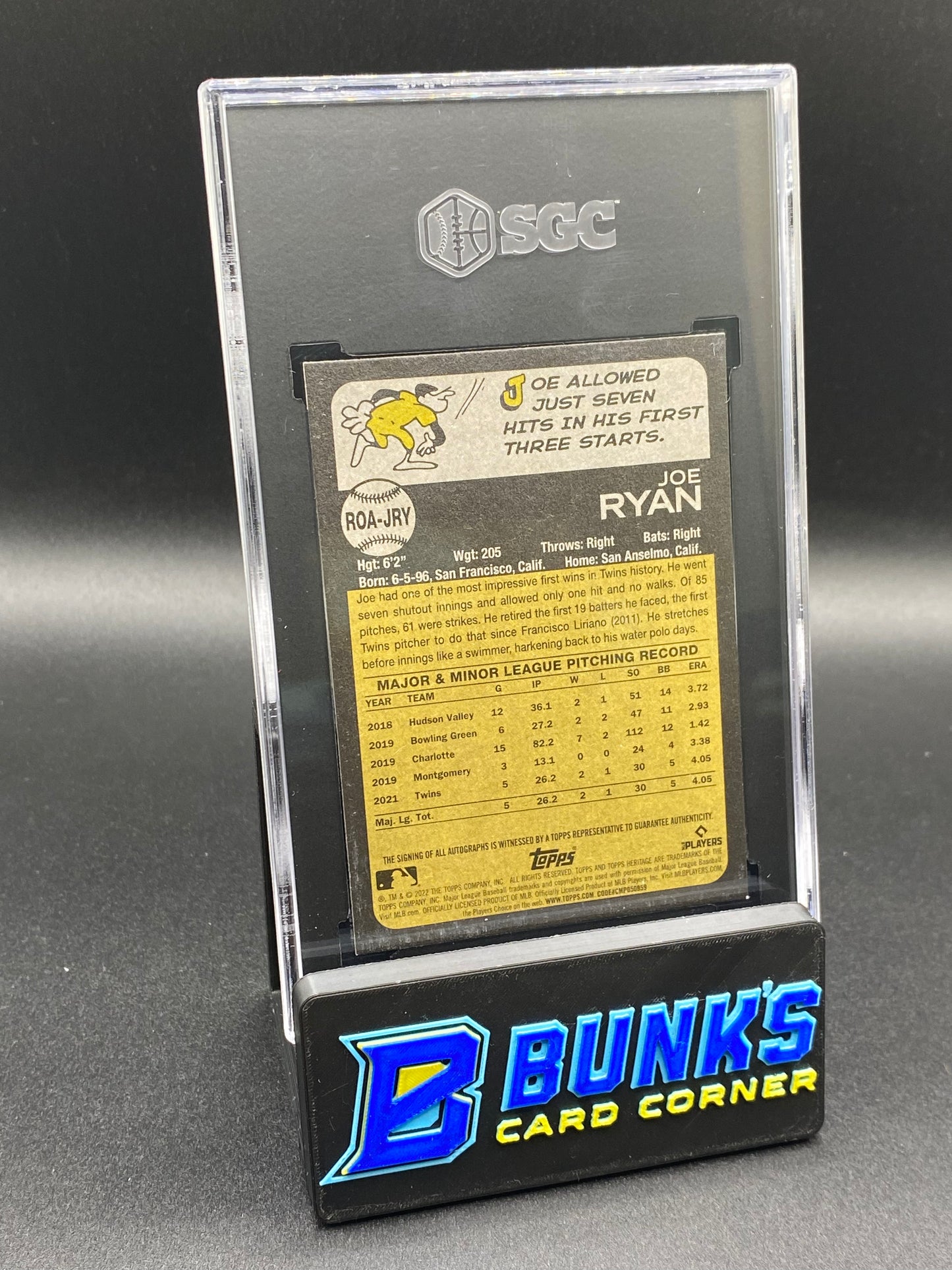 2022 Joe Ryan Real One Auto. SGC 10/10 (Box A15)