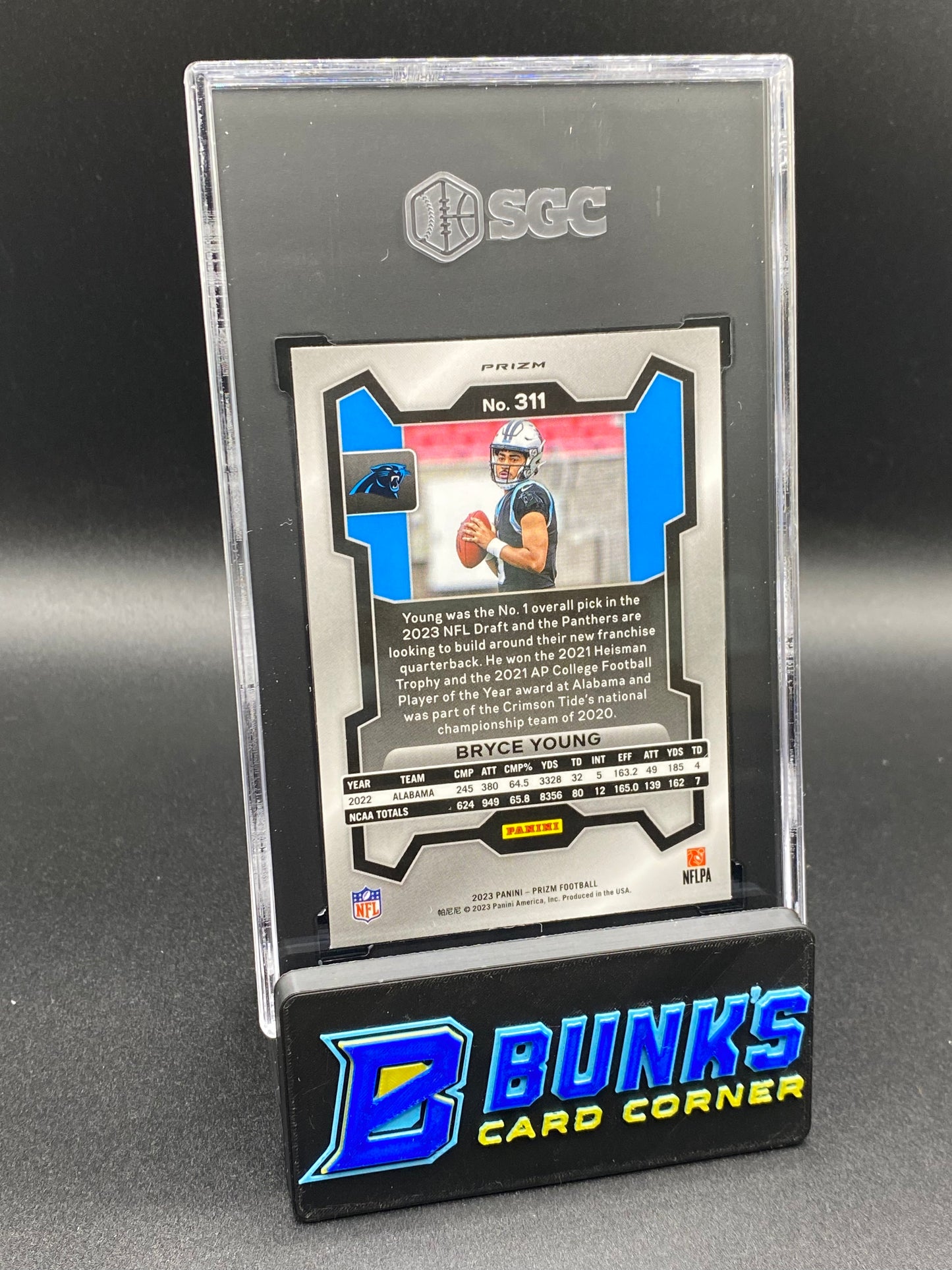 2023 Bryce Young Silver Prizm SGC 9 (Box A19)