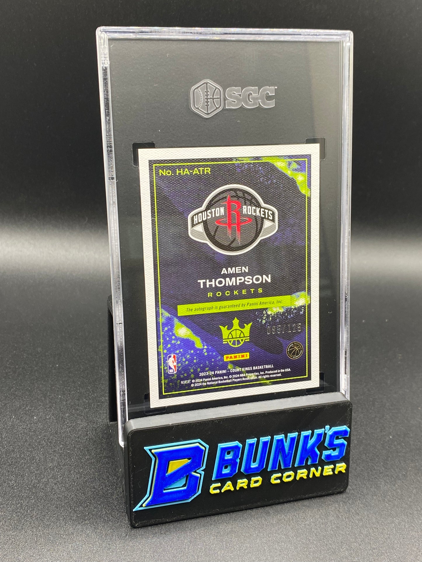 2023-24 Amen Thompson Auto. 95/125 SGC 10/9.5 (Box A19)