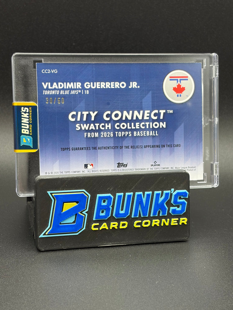 2026 Vladimir Guerrero Jr City Connect Topps Gold 30/50