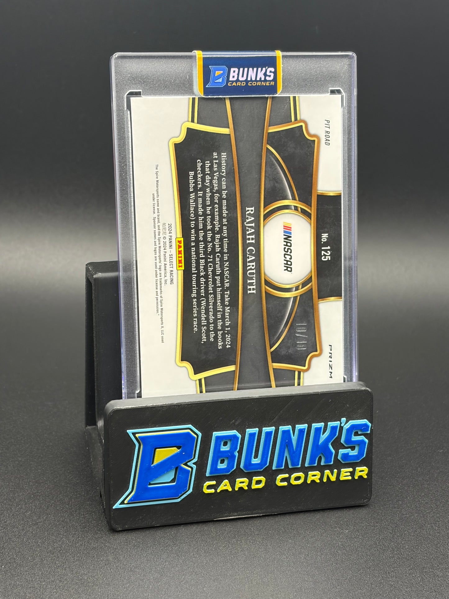 2024 Rajah Caruth Panini Select Gold Shock 10/10