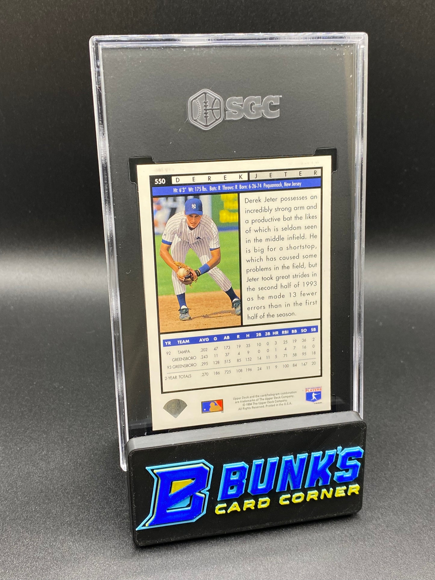 1994 Derek Jeter Electric Diamond SGC 9.5 (Box B67)