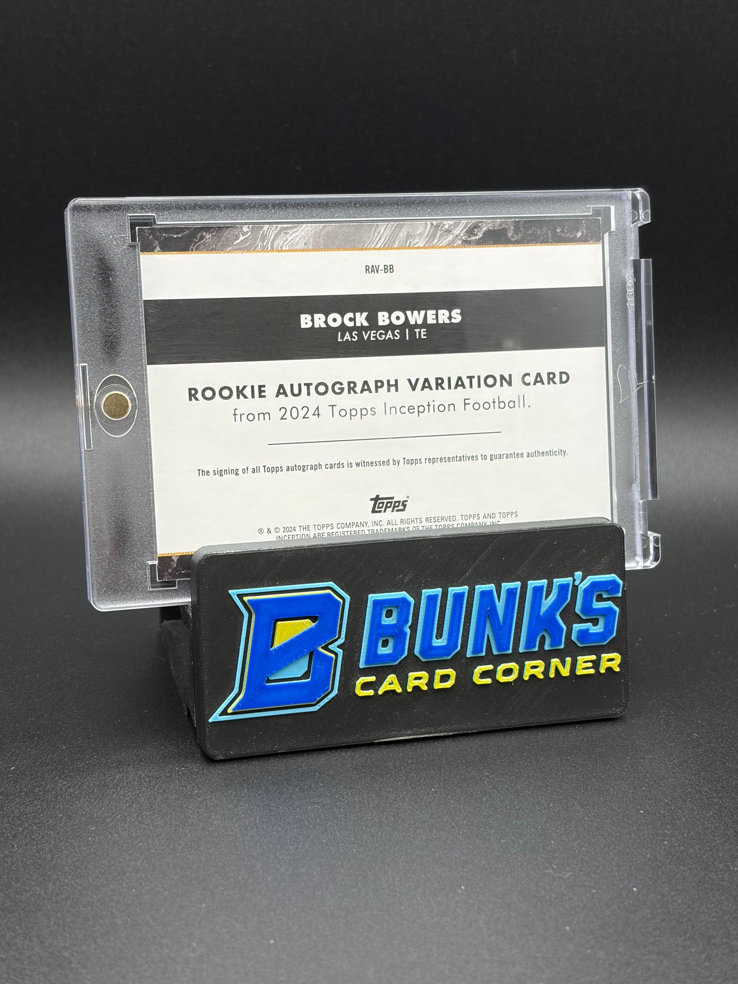 2024 Brock Bowers Rookie Auto Variation Topps Inception 34/75