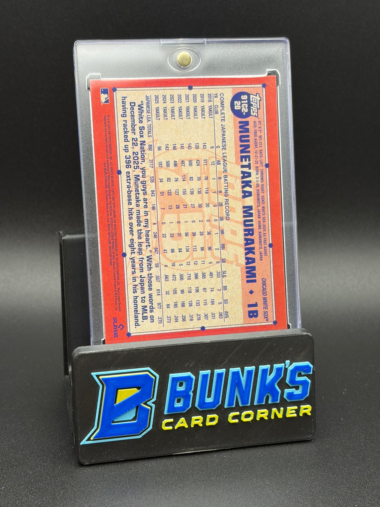 2026 Munetaka Murakami Silver Topps Chrome RC