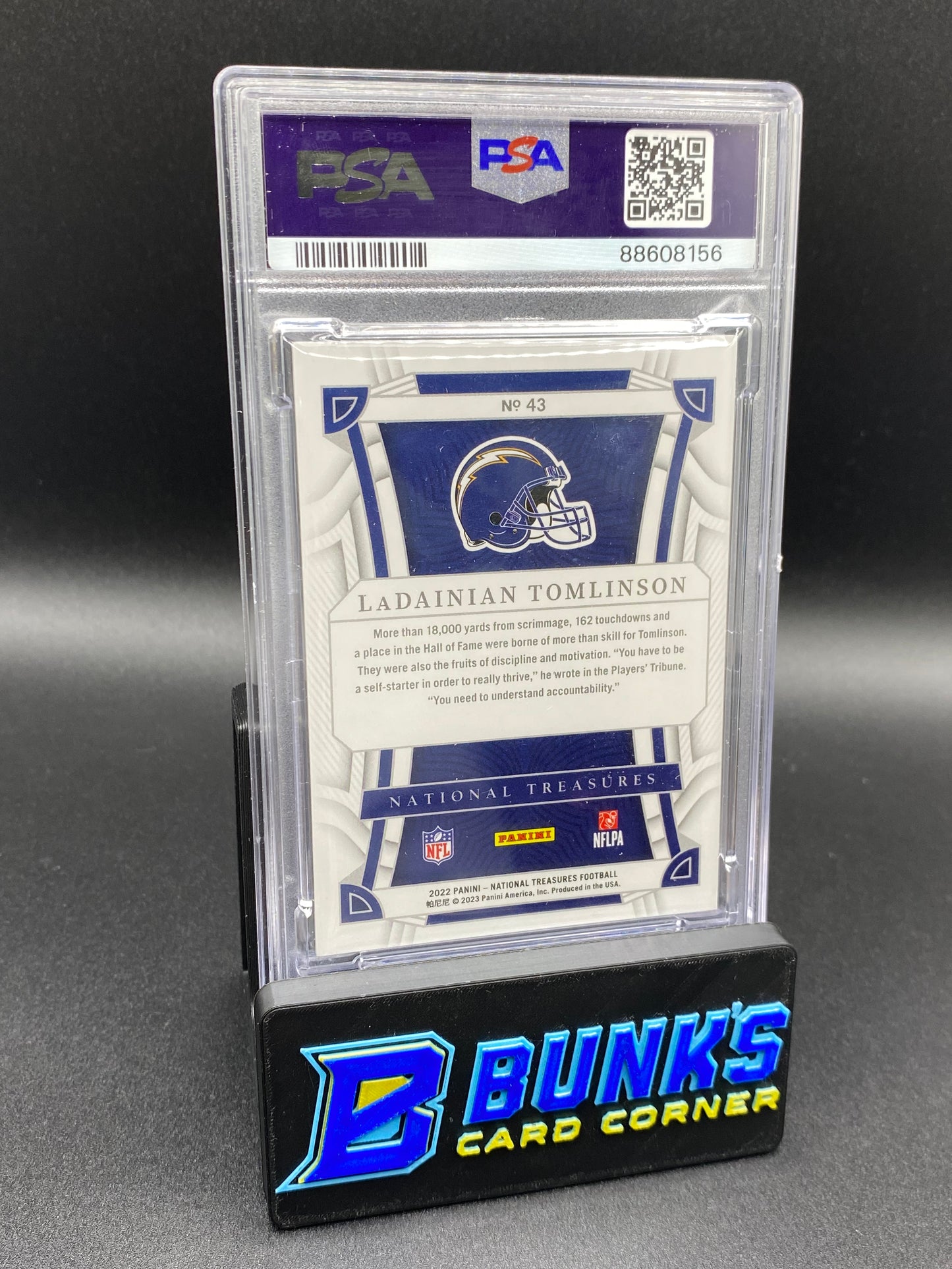 2022 LaDainian Tomlinson Purple PSA 10 (Box B68)