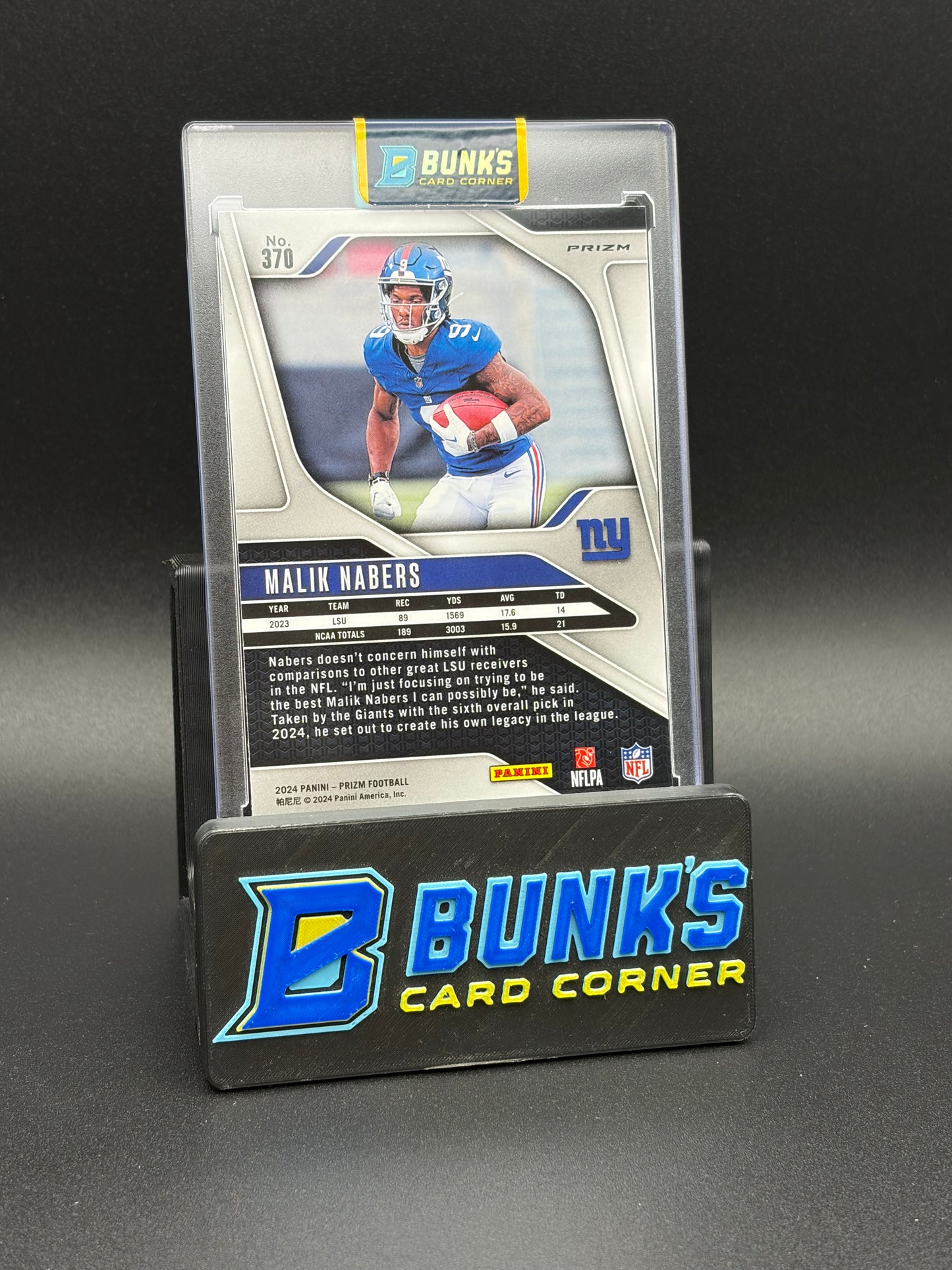 2024 Malik Nabers Prizm Silver RC