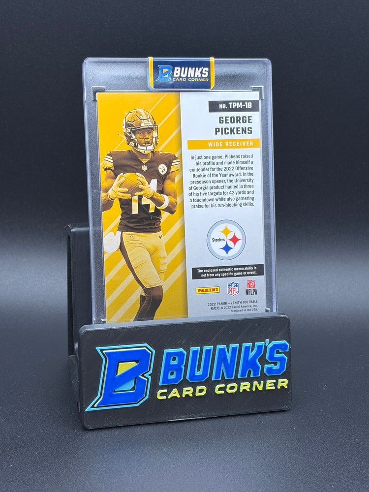 2022 George Pickens Zenith Turning Pro Memorabilia 49/50