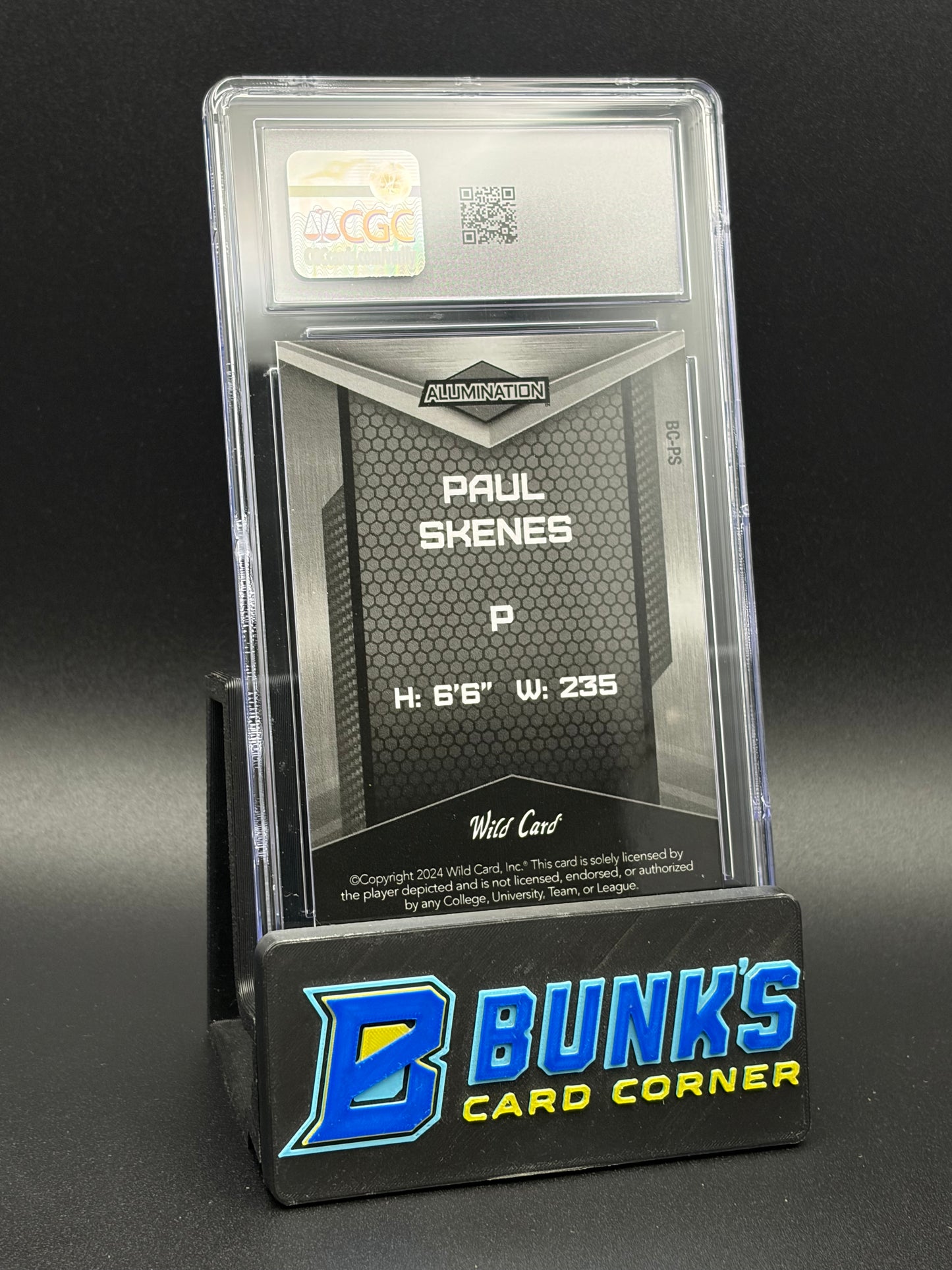 2024 Paul Skenes Green Rainbow Just the Hits Wild Card Alumination CGC 10 14/25 RC