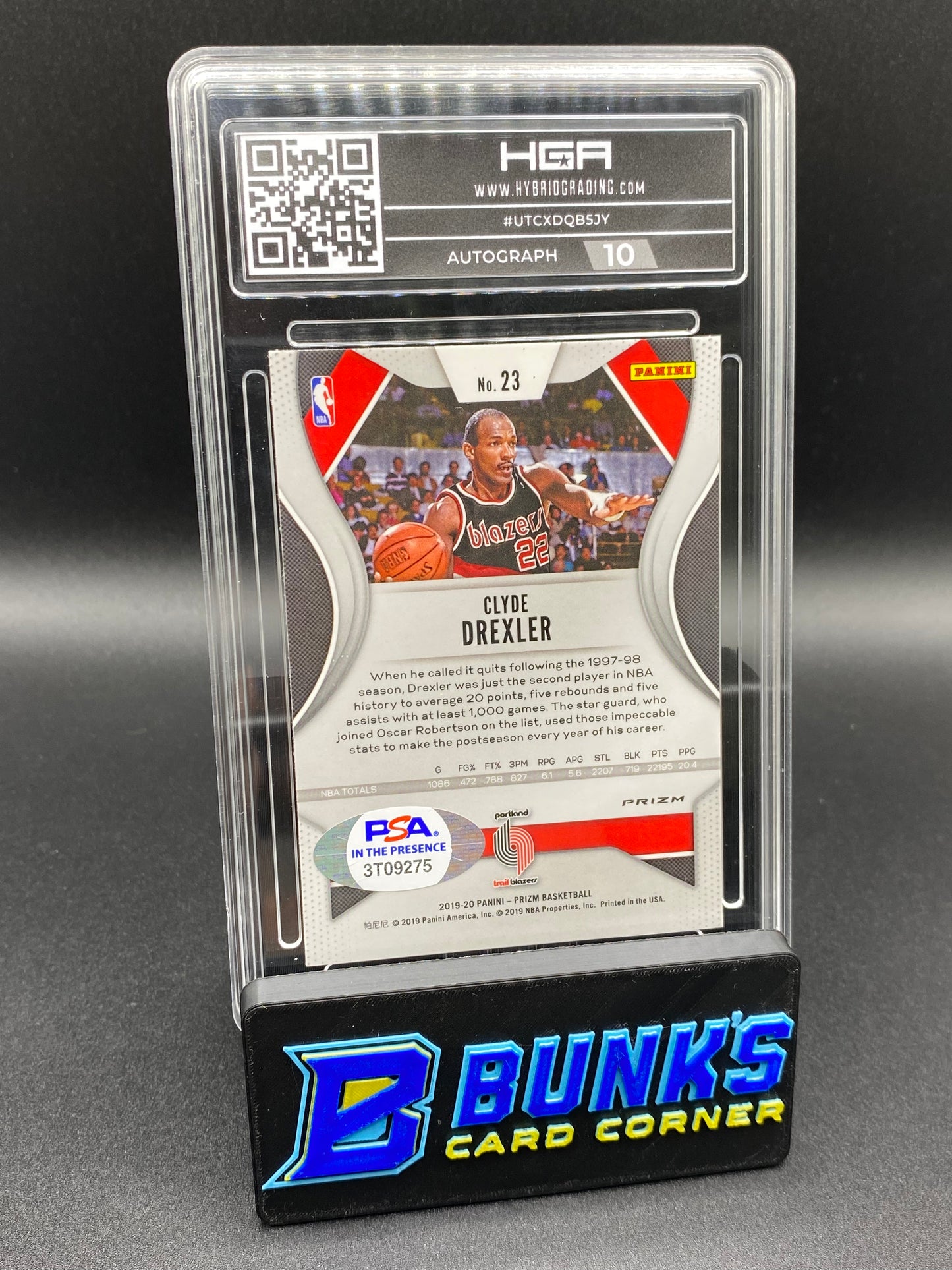 2019-20 Clyde Drexler HGA 9.5 (Box B66)