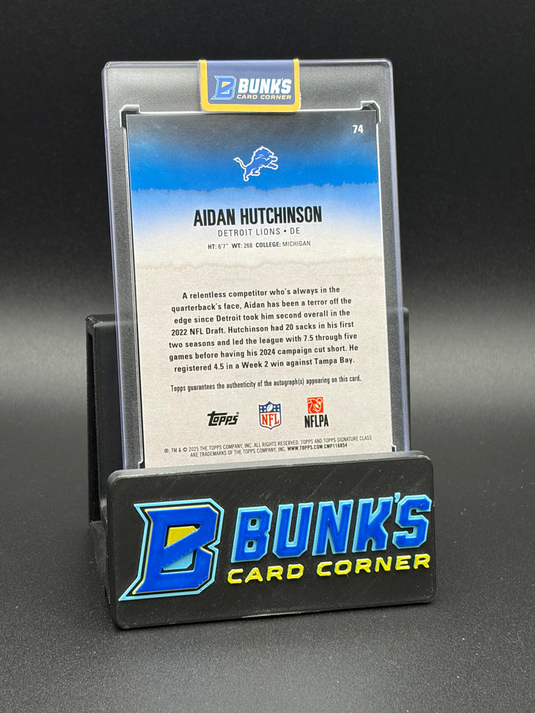 2025 Aidan Hutchinson Topps Class RC Auto