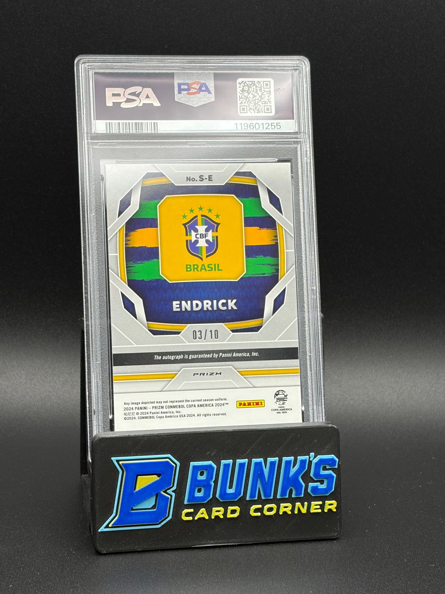 2024 Endrick Signature Gold Pulsar PSA 10 Auto 10 3/10
