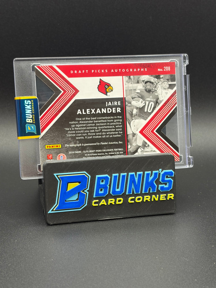 2018 Jaire Alexander Elite Draft Picks Collegiate Auto 27/49