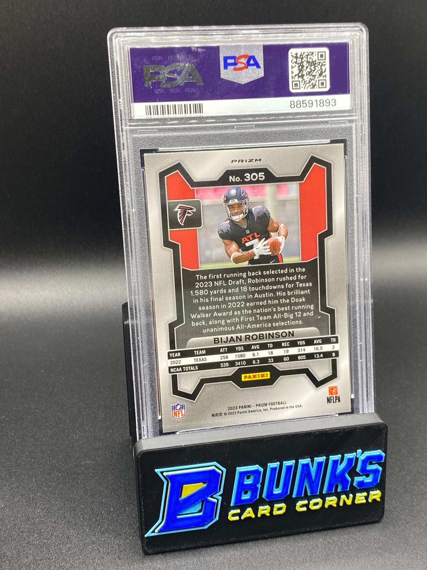 2023 Bijan Robinson Lazer PSA 10