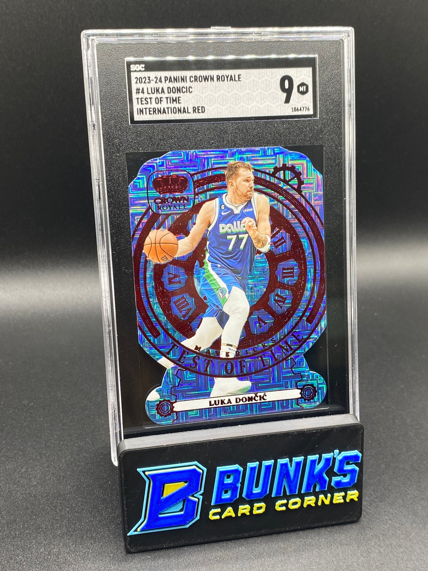 2023-24 Luka Doncic Test Of Time International Red SGC 9