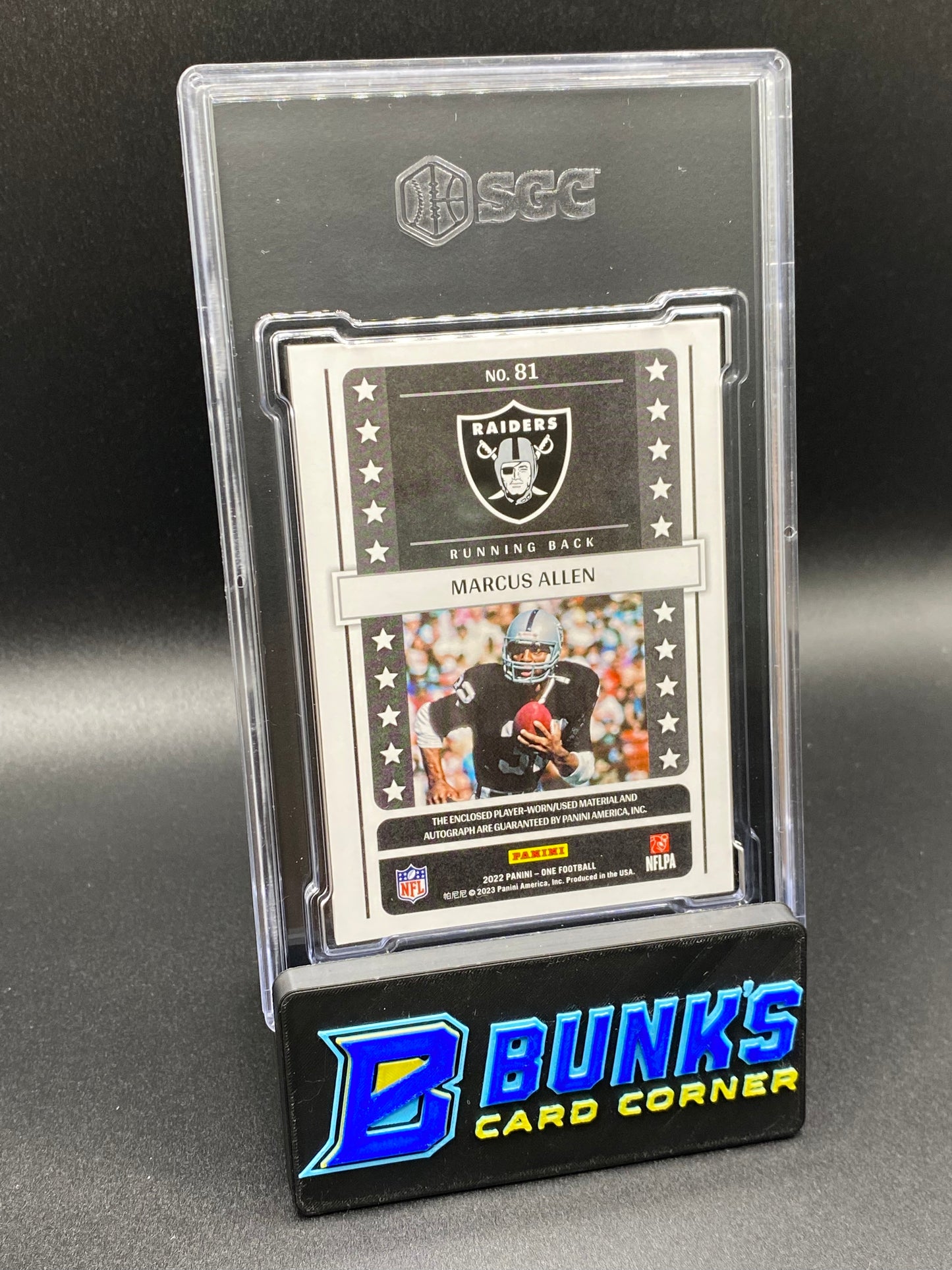2022 Marcus Allen Lone Star Material Auto. SGC 10/9