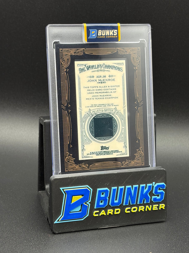 2012 John McEnroe Relics Allen & Ginter