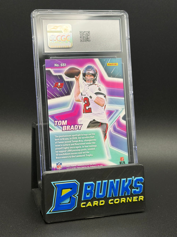 2021 Tom Brady Pink Star Status Donruss Elite CGC 10