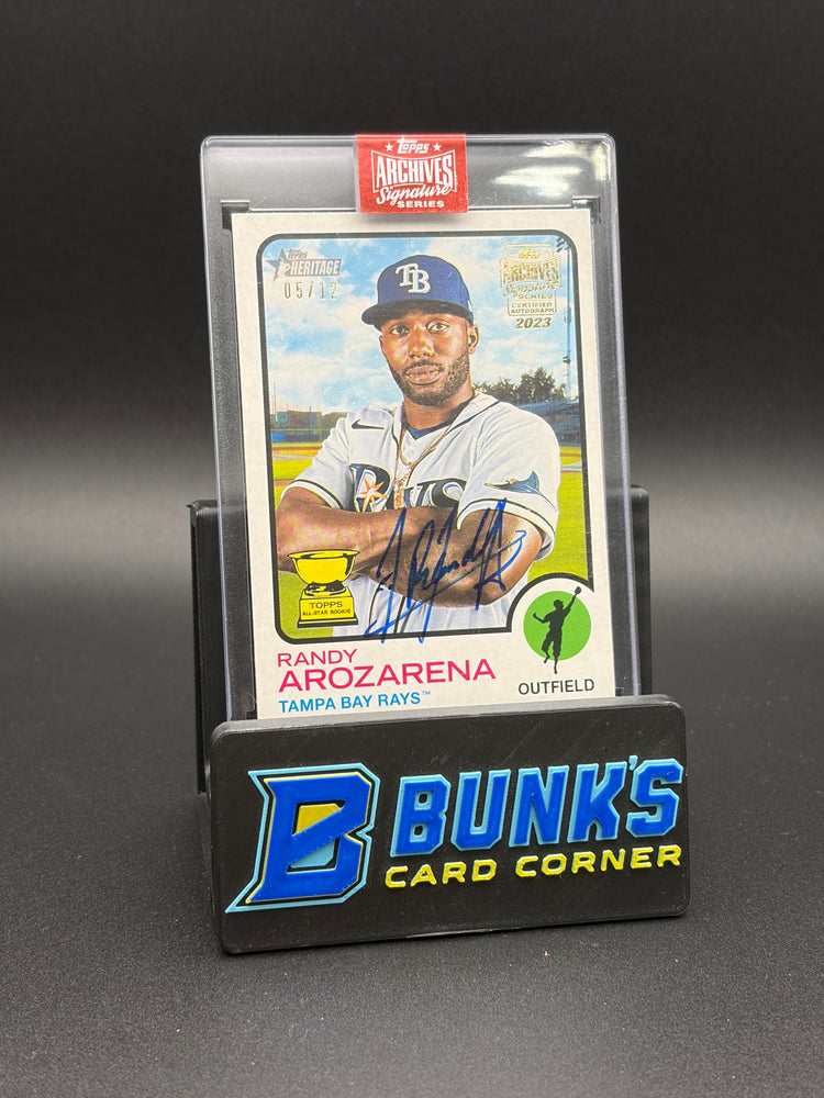 2023 Randy Arozarena Topps Heritage Archives Signature 5/12