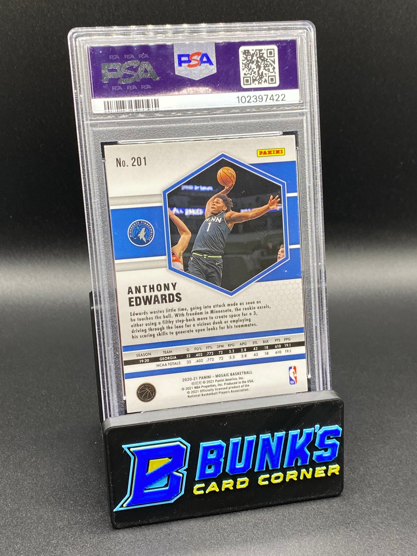 2020 Anthony Edwards PSA 9