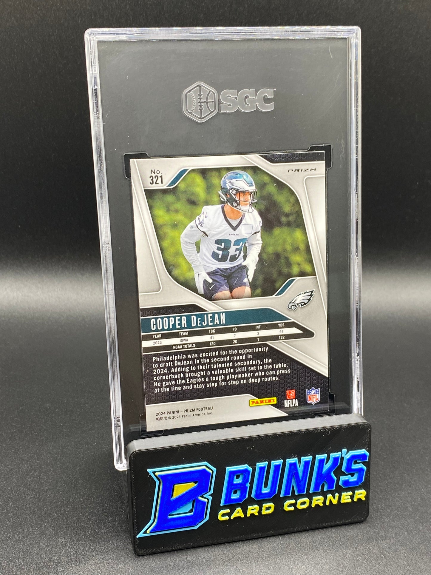 2024 Cooper DeJean Silver Prizm SGC 10