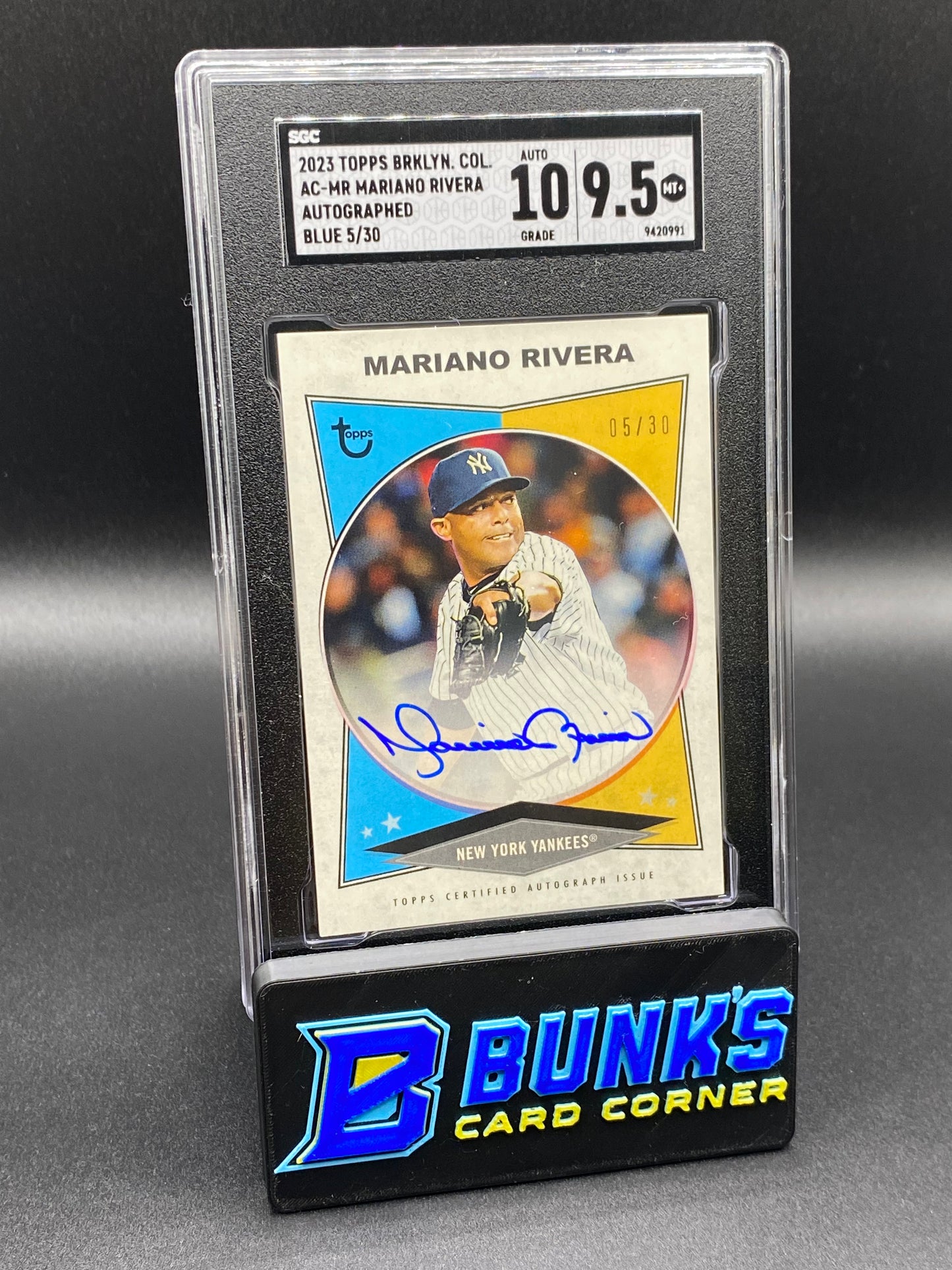 2023 Mariano Rivera Auto. Blue 5/30 SGC 10/9.5