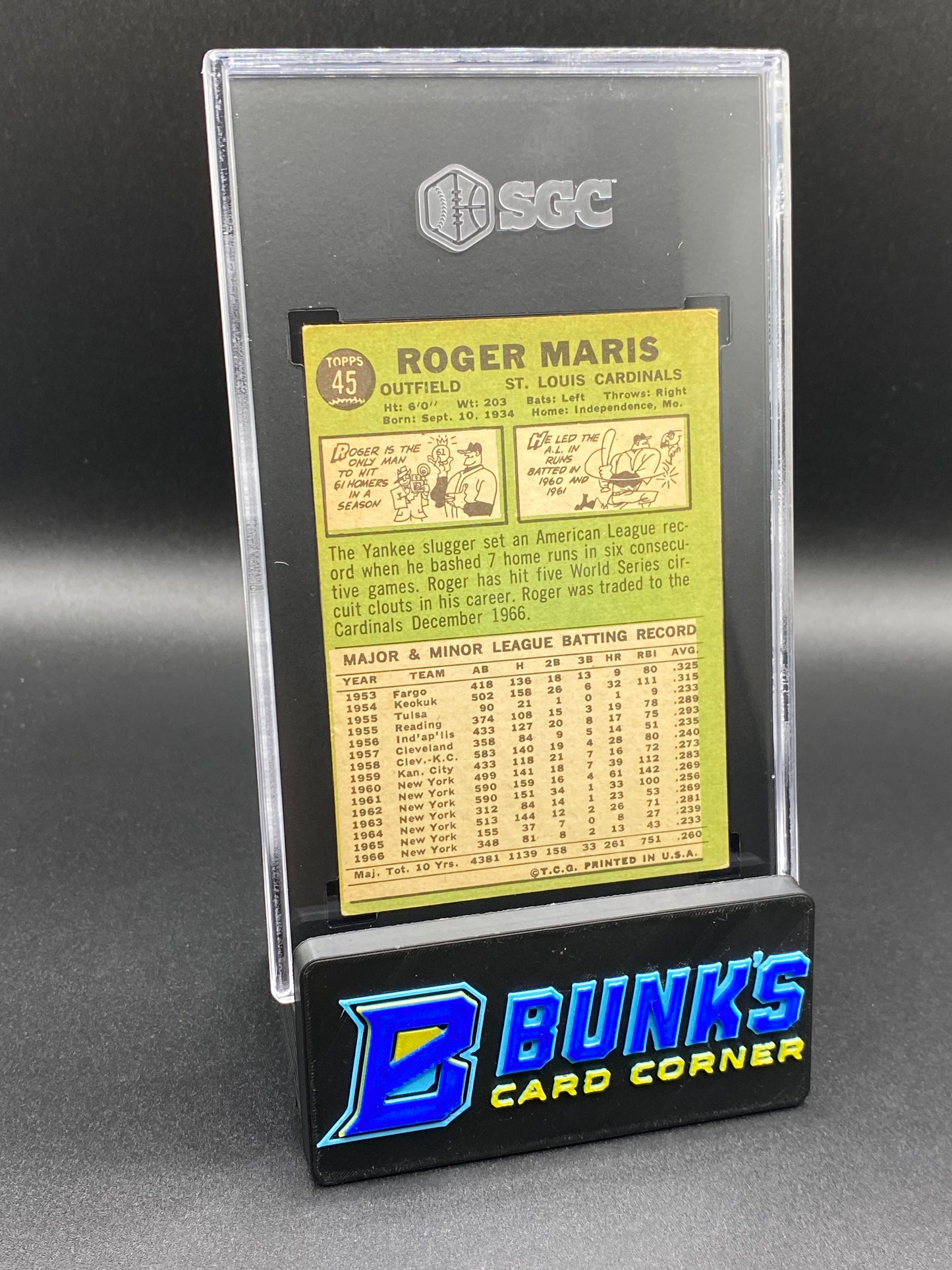 1967 Roger Maris SGC 5