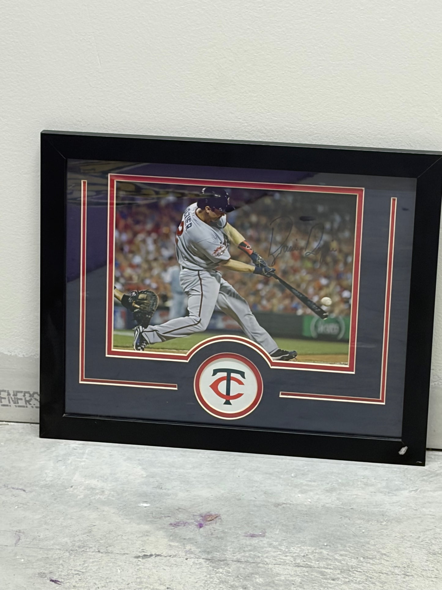 Brian Dozier Auto "Sick Matting" Frame 12x16