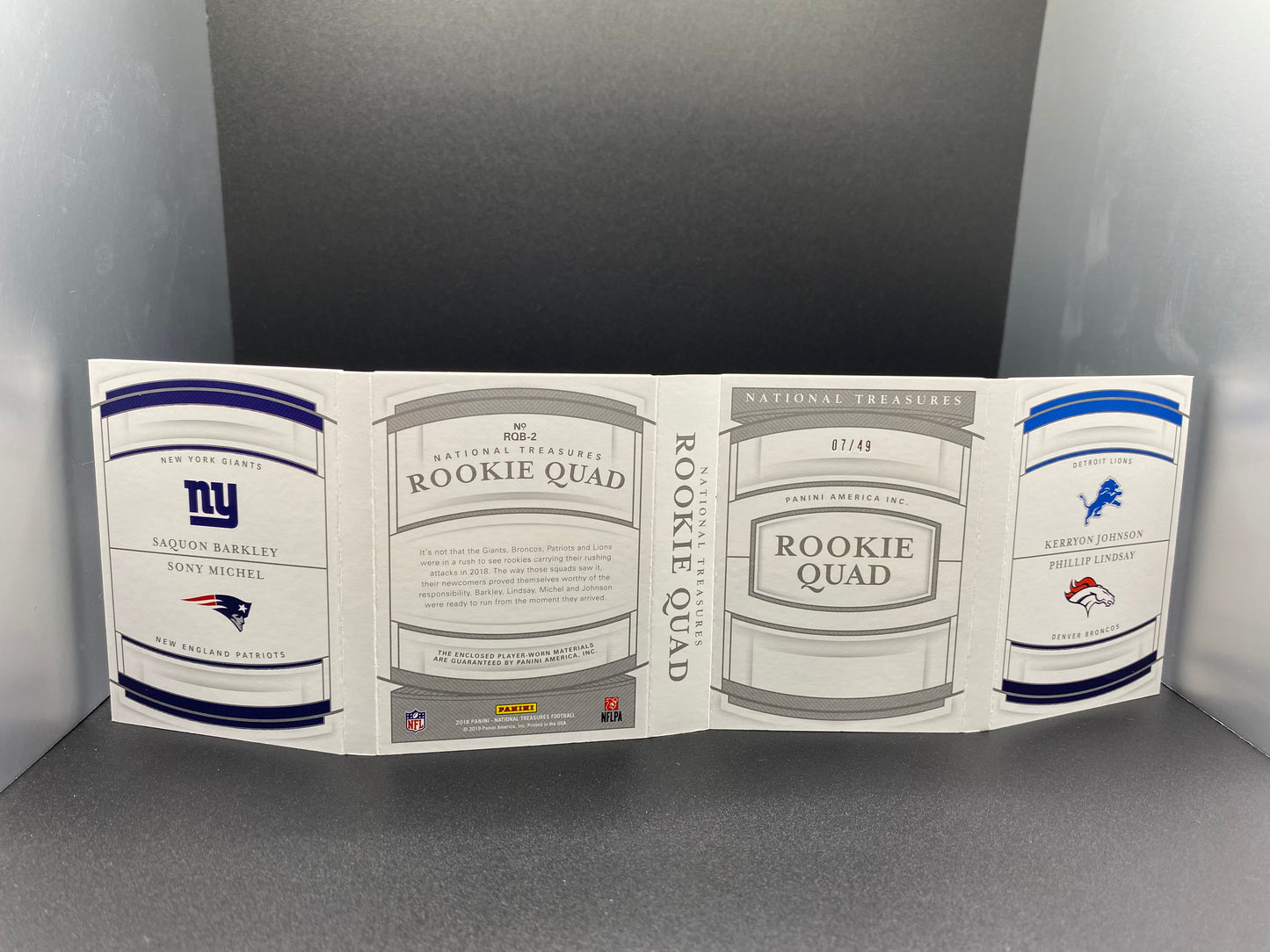 2018 Quad Booklet, Barkley Game Used 7/49
