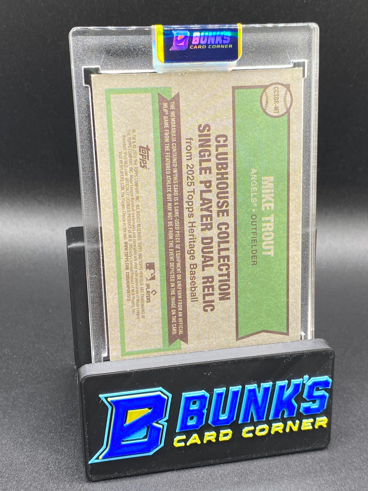 2025 Mike Trout Game Used Memorabilia 25/50