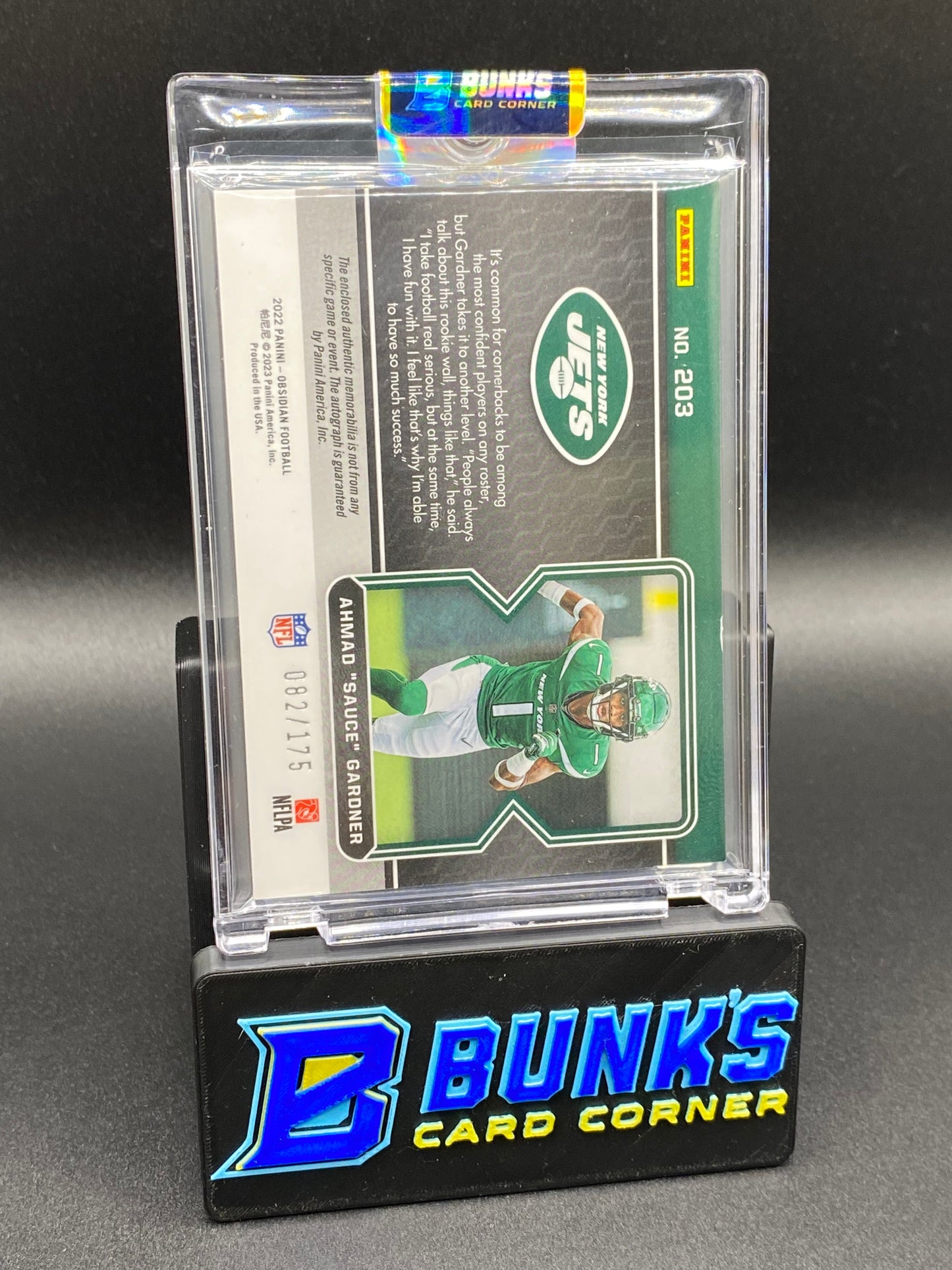 2022 Ahmad "Sauce" Gardner Auto. Patch RPA RC 82/175