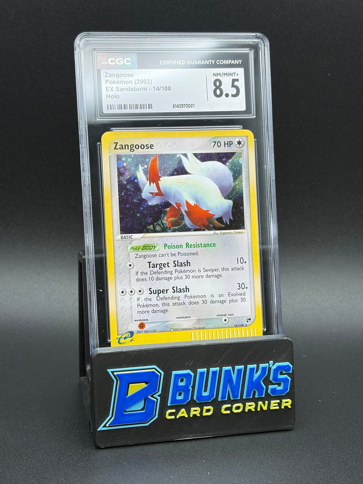 Zangoose Holo E-Reader CGC 8.5