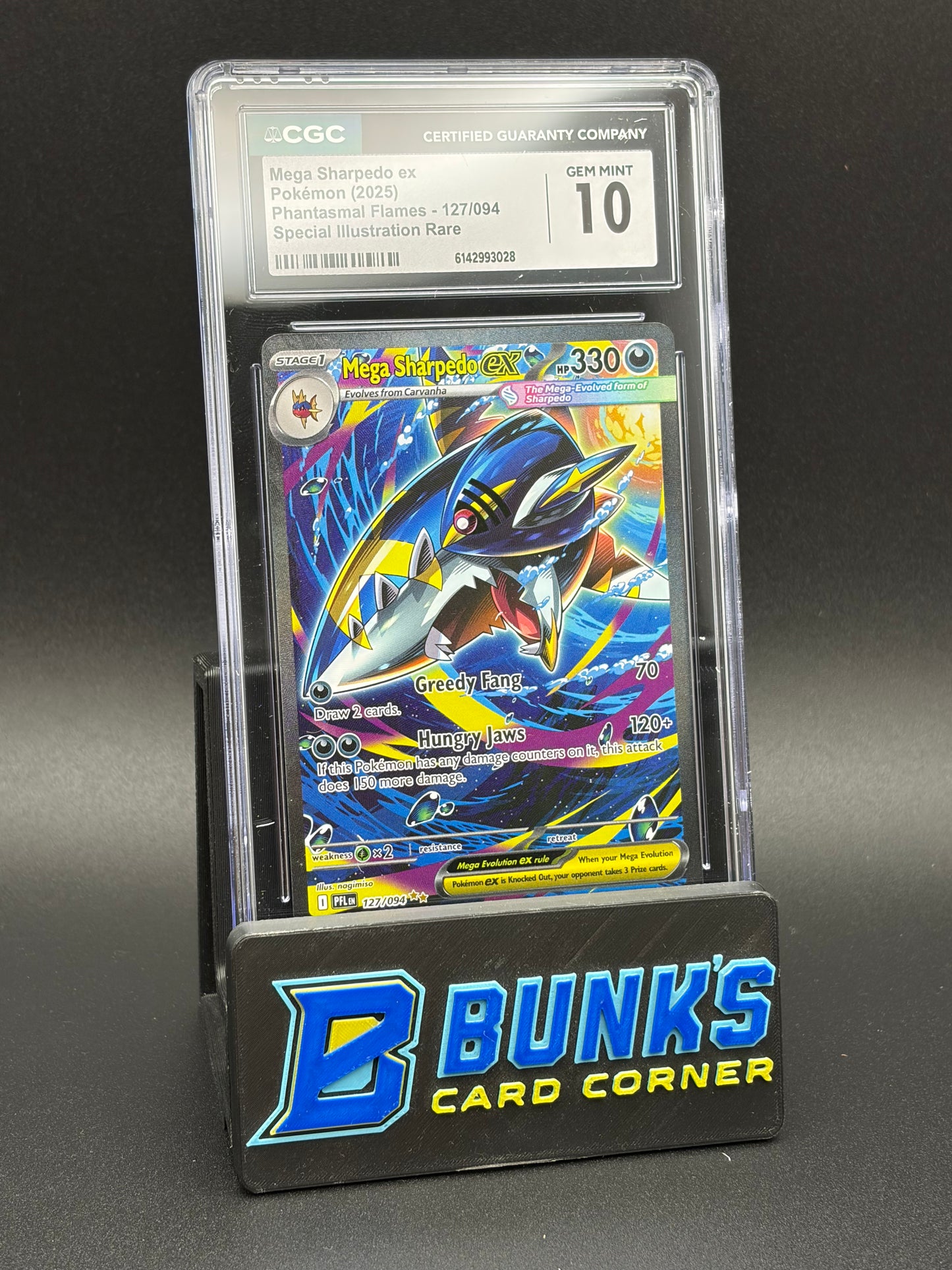 Mega Sharpedo ex Special Illustration Rare CGC 10