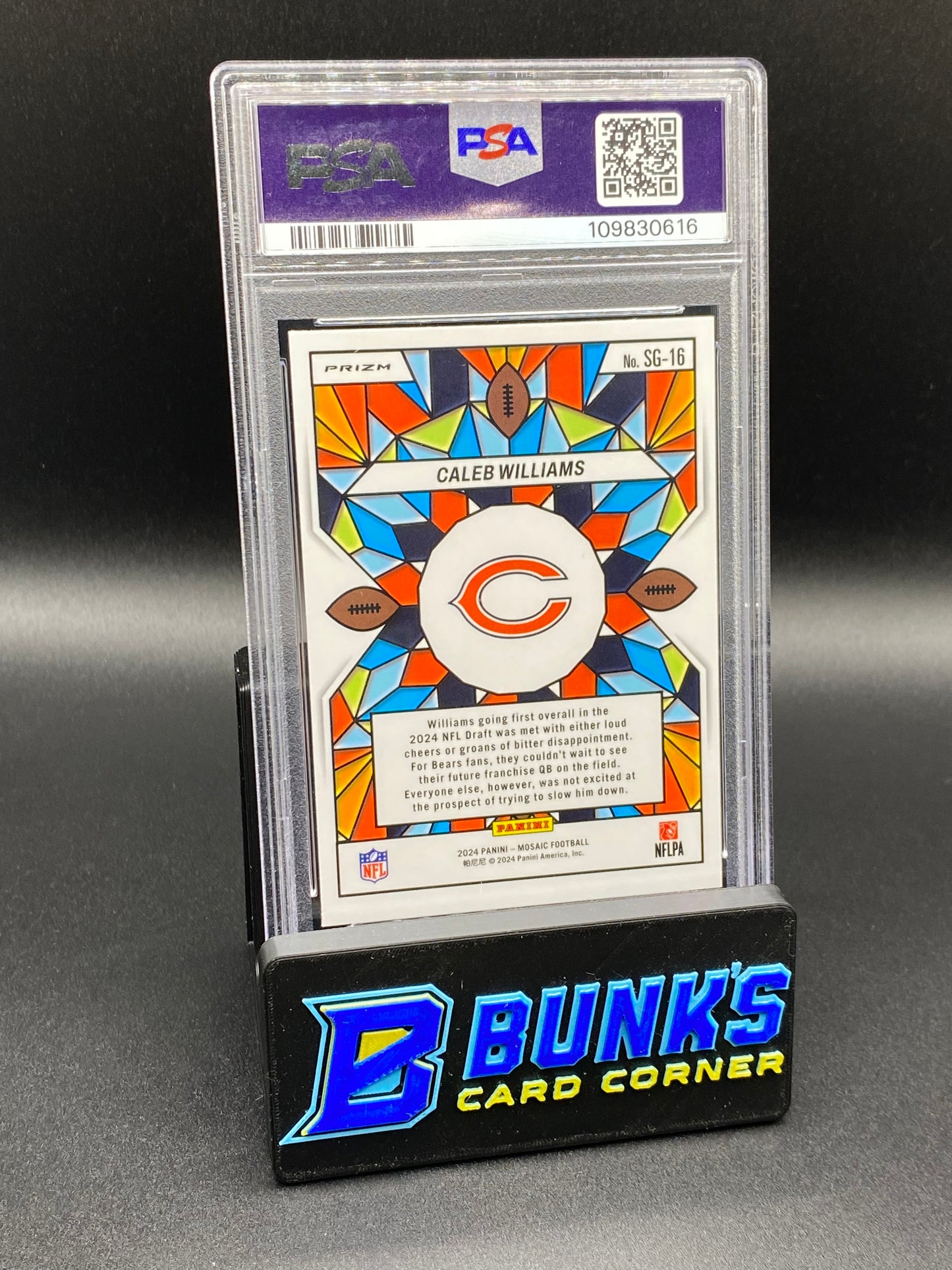 2024 Caleb Williams Stained Glass PSA 9