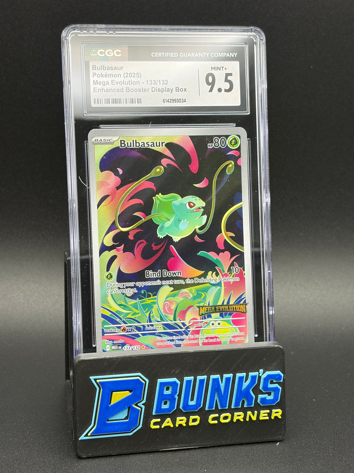 Bulbasaur Enhanced Booster Display Box CGC 9.5