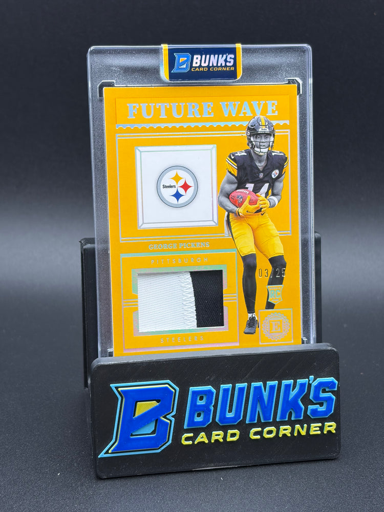 2022 George Pickens Panini Encased Future Wave Jersey Gold 3/25 RC