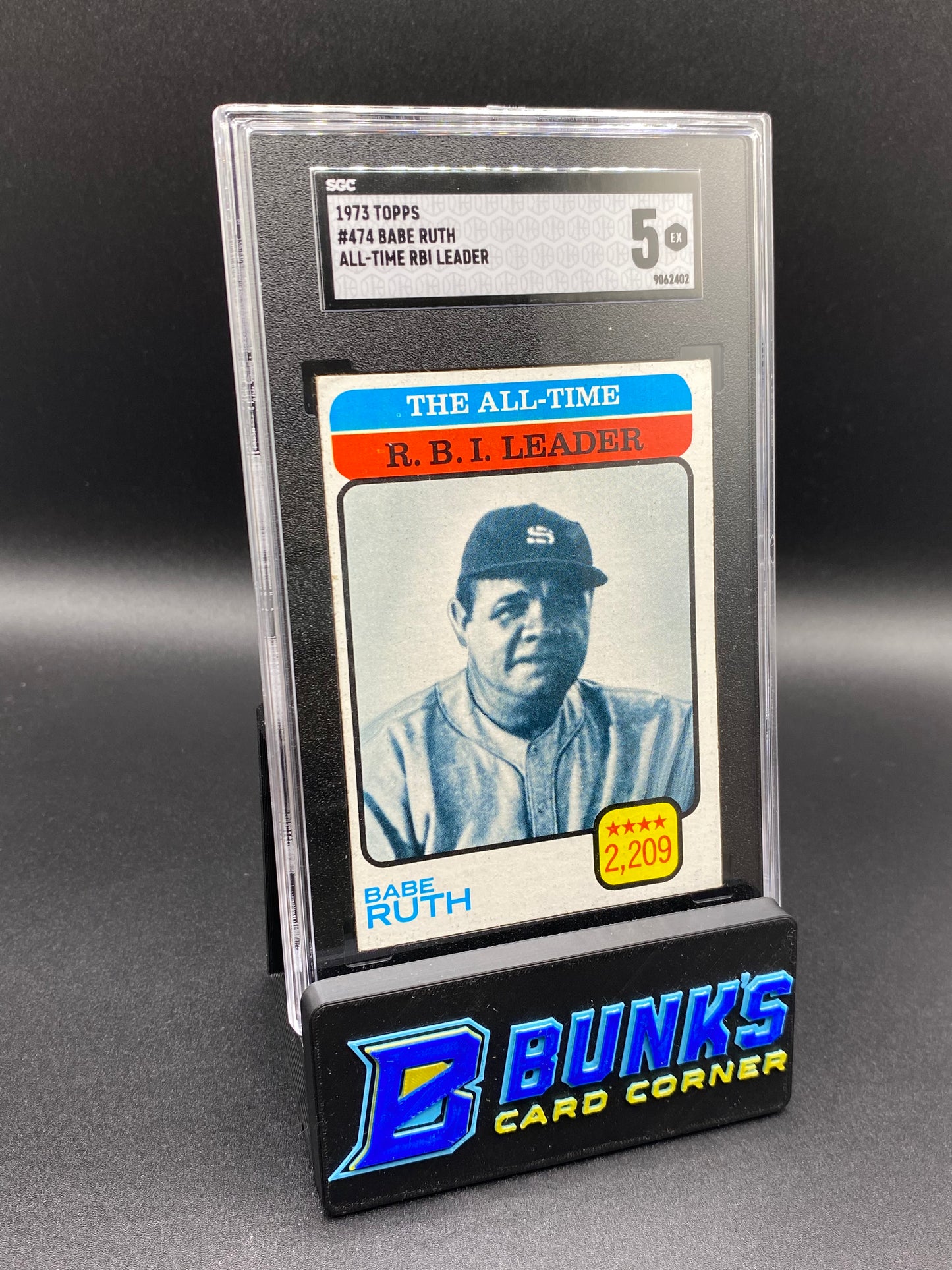 1973 Babe Ruth All-Time RBI Leader SGC 5