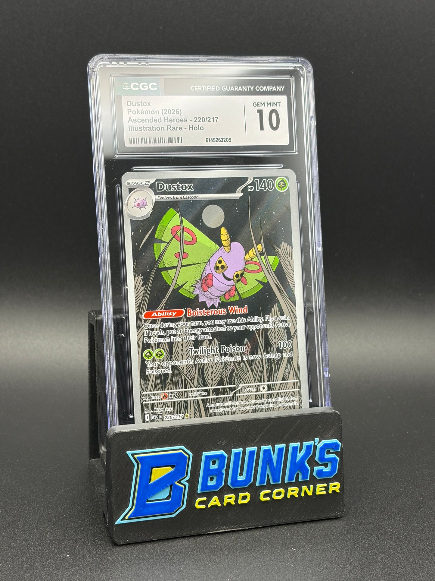 Dustox Illustration Rare Holo CGC 10