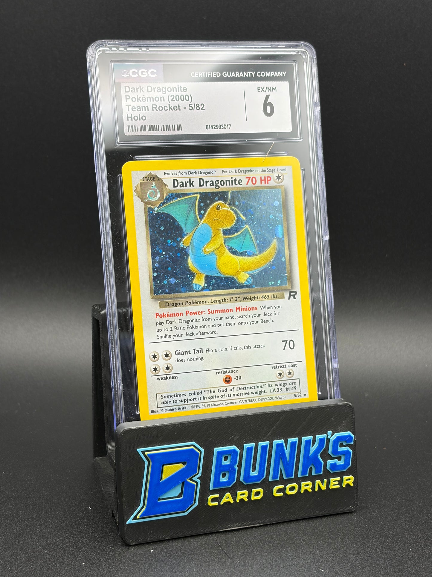 Dark Dragonite Holo CGC 6