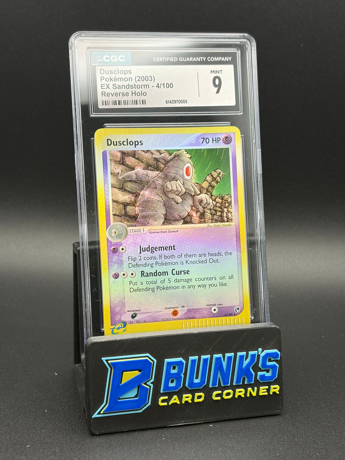 Dusclops Reverse Holo CGC 9