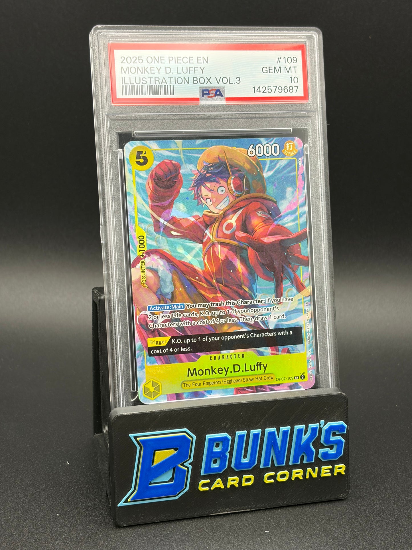 Monkey D Luffy Illustration Box PSA 10