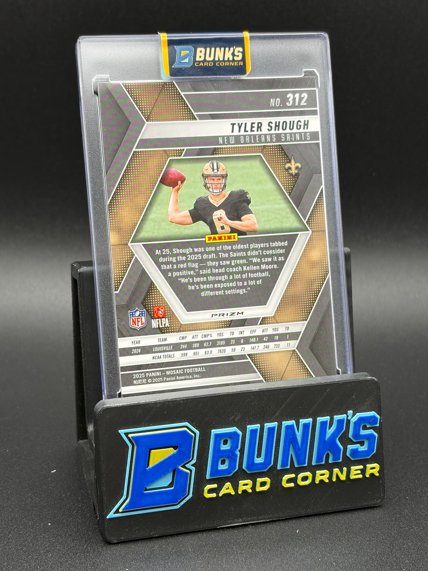 2025 Tyler Shough Mosaic Prizm Honeycomb