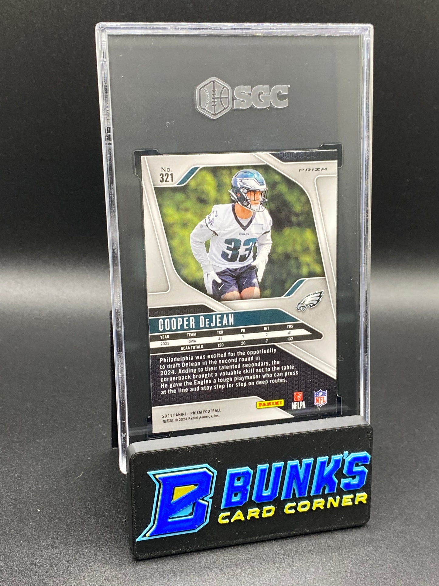 2024 Cooper DeJean Disco Prizm SGC 10