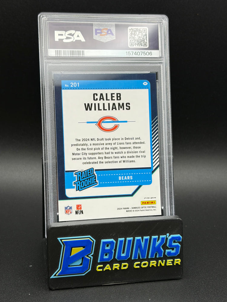 2024 Caleb Williams Purple Shock Donruss Optic PSA 10