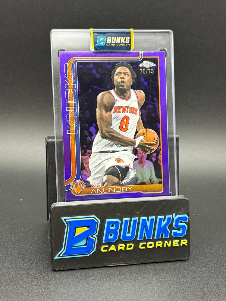 2025 Og Anunoby Topps Purple Refractor 70/75