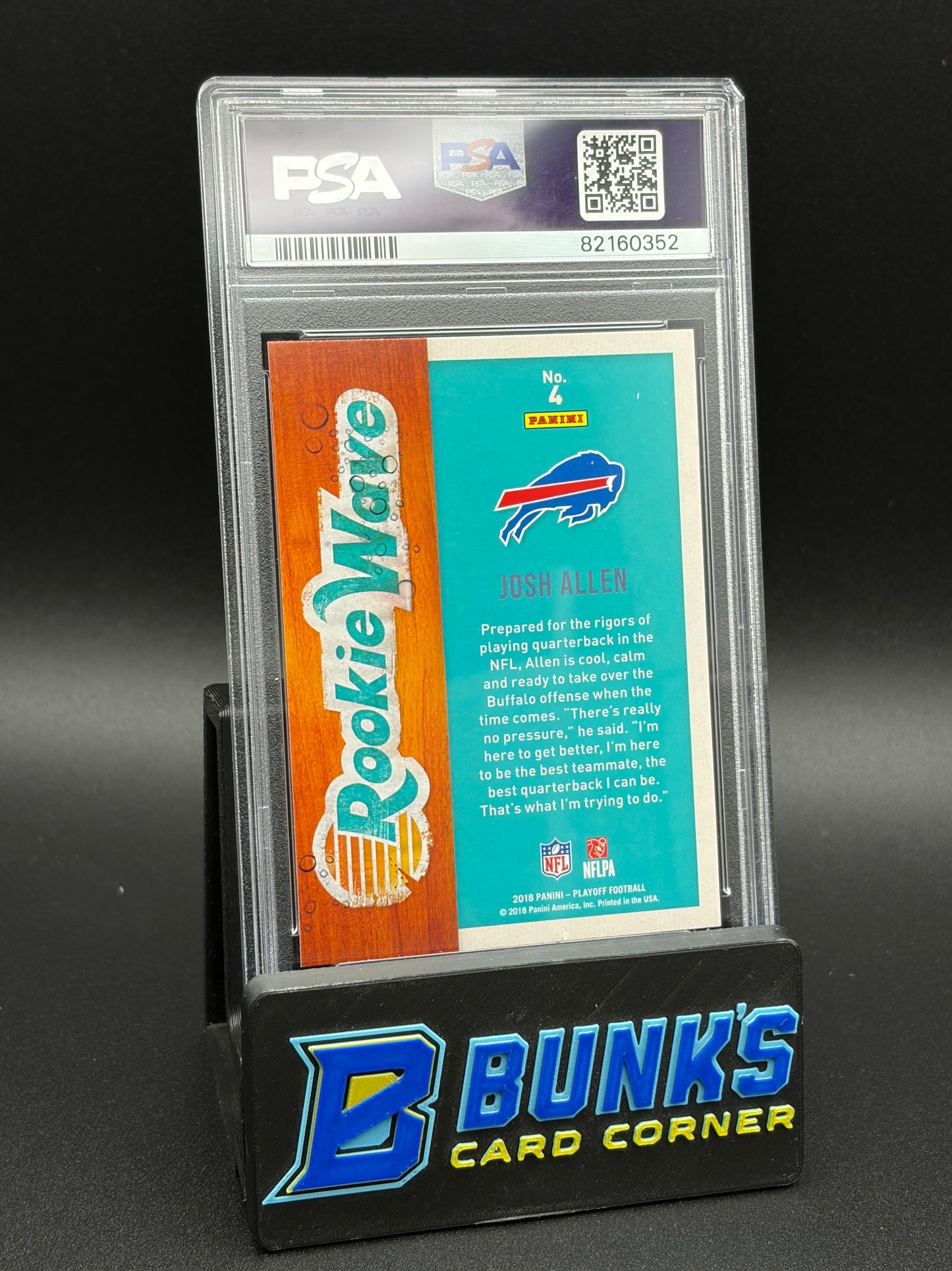 2018 Josh Allen Rookie Wave Panini Playoff PSA 10