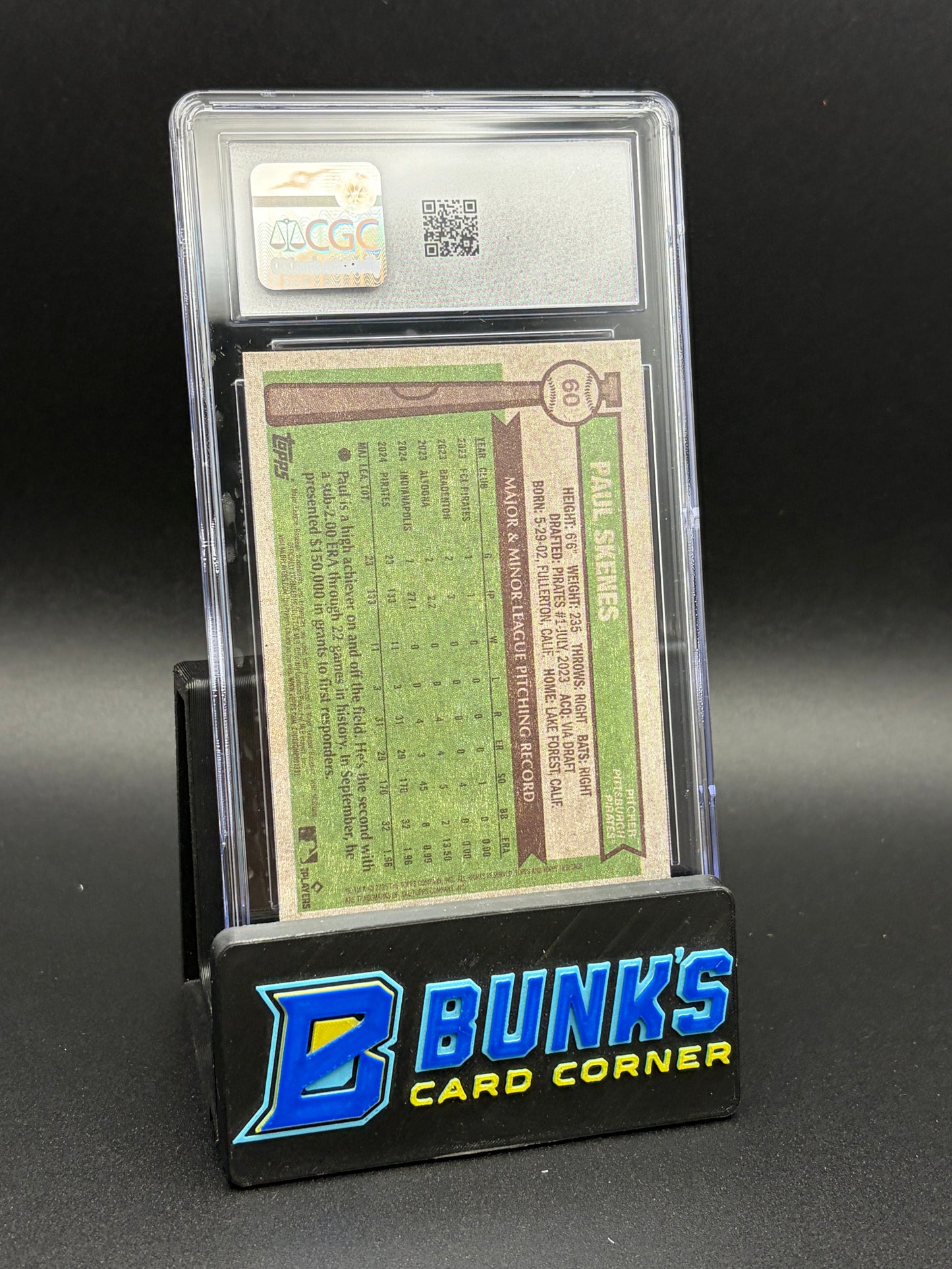 2025 Paul Skenes Topps Heritage CGC 10 Rookie Cup
