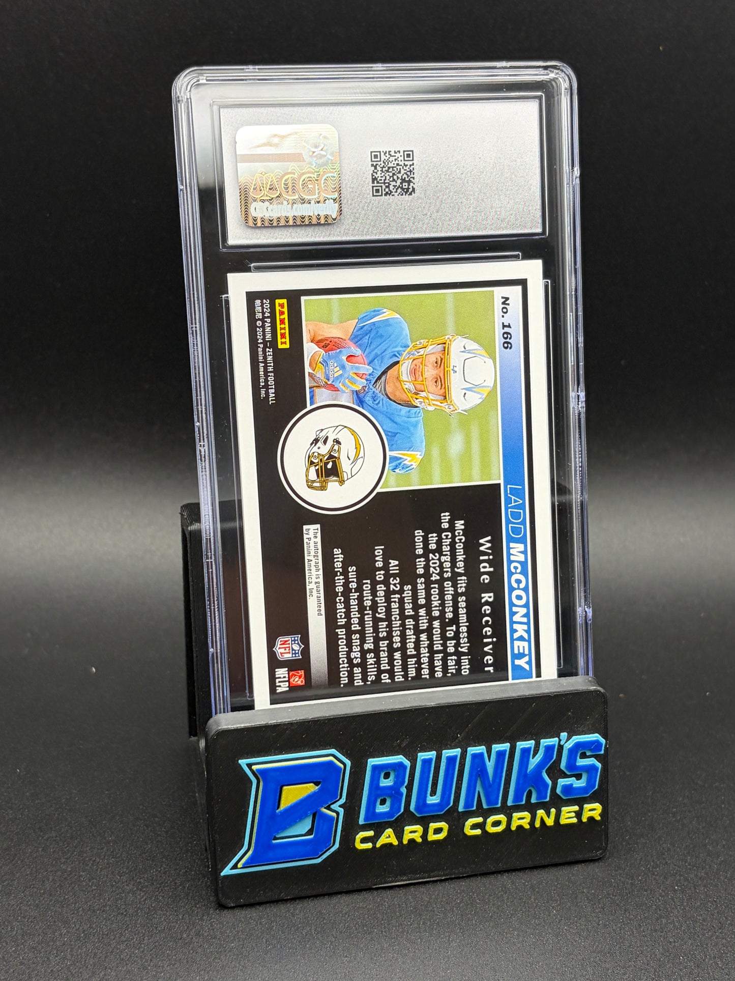 2024 Ladd McConkey Red Zone Zenith CGC AU Auto 10