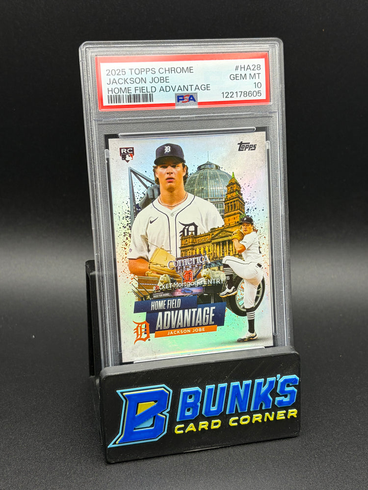 2025 Jackson Jobe Home Field Advantage Topps Chrome PSA 10 RC