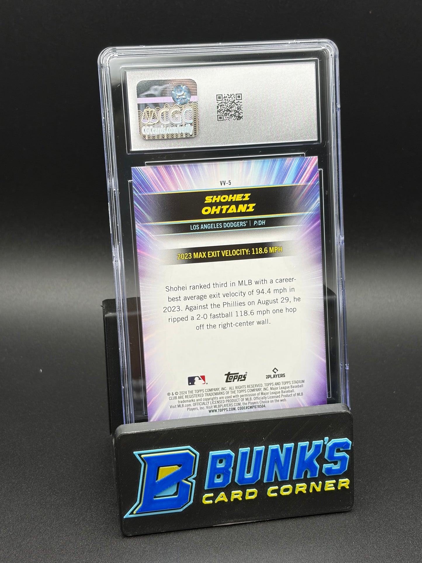 2024 Shohei Ohtani Virtuosos of Velocity Stadium Club CGC 10