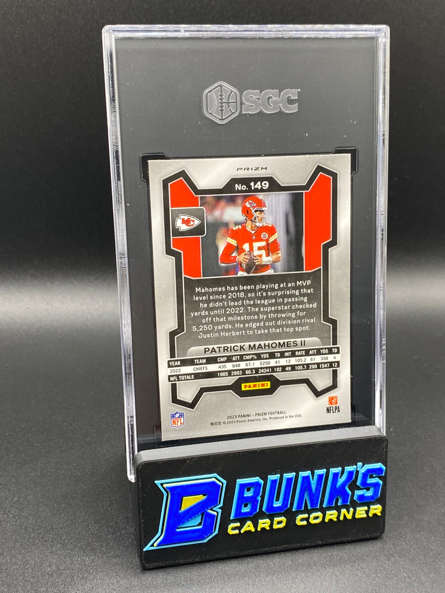 2023 Patrick MaHomes II Disco Prizm SGC 9.5